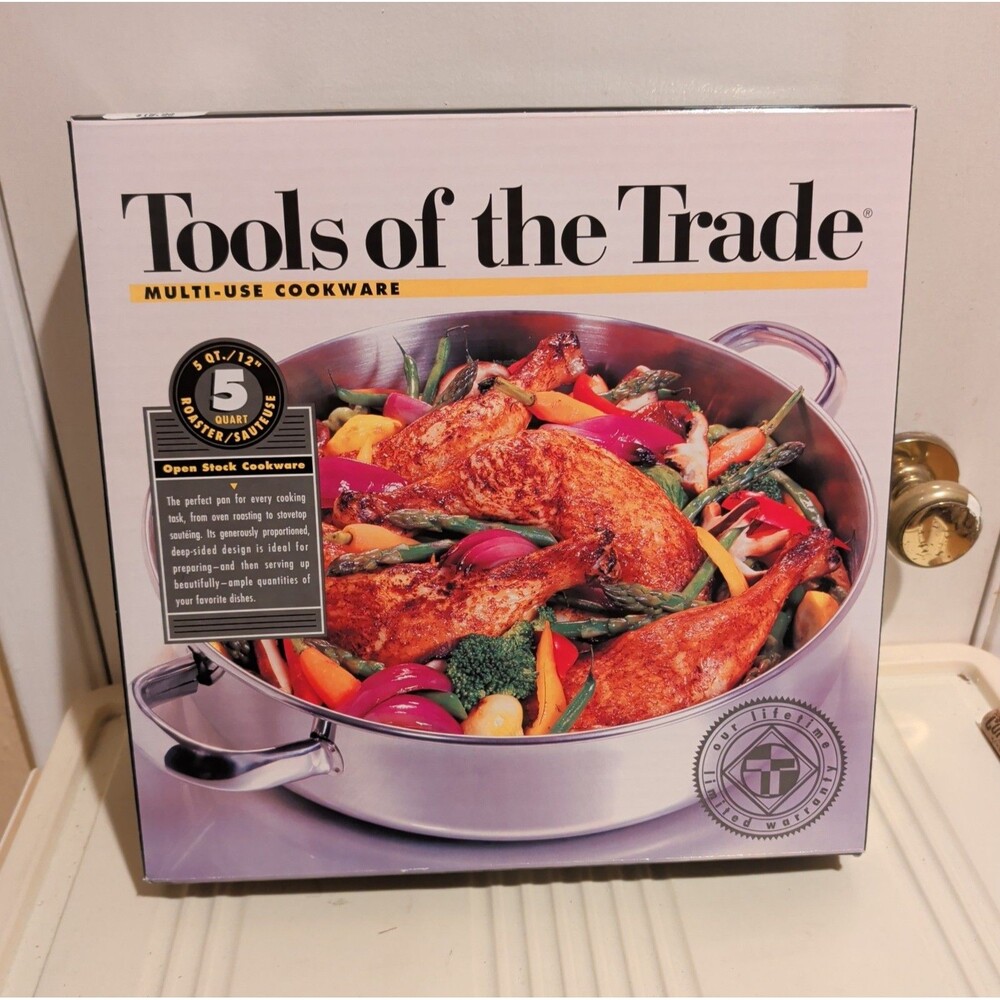 Tools of the Trade 12" 5 Qt Stainless Steel Saute Pan Dual Handle